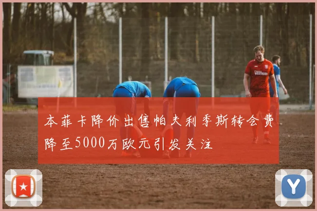本菲卡降价出售帕夫利季斯转会费降至5000万欧元引发关注